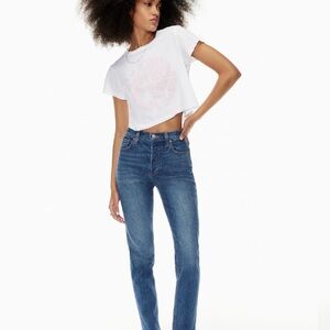 Denim Forum Women's Straight Leg Jeans - Blue Wash
